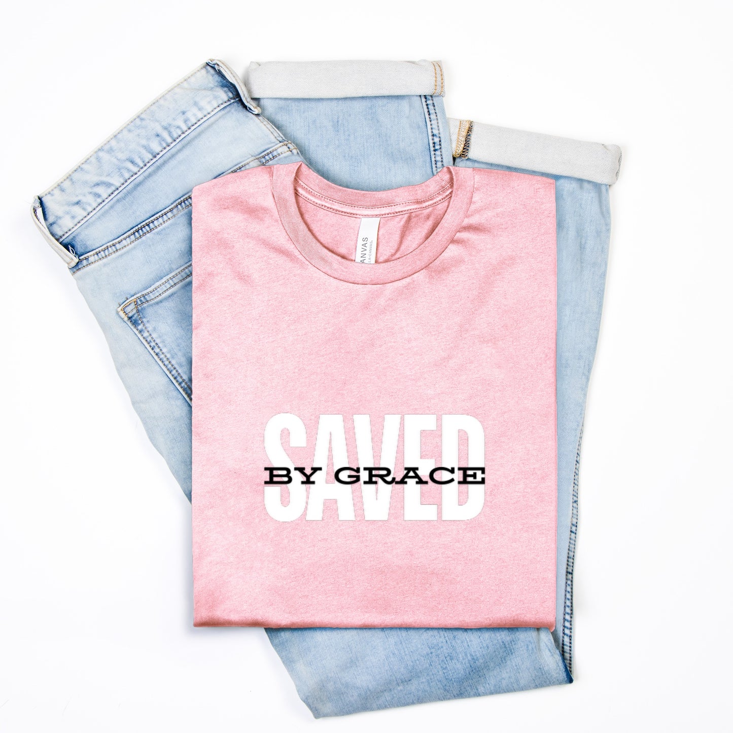 Christian Shirt, Religious Shirt, Saved By Grace, Bible Shirt, Jesus Shirt, T-Shirt, Tee Shirt