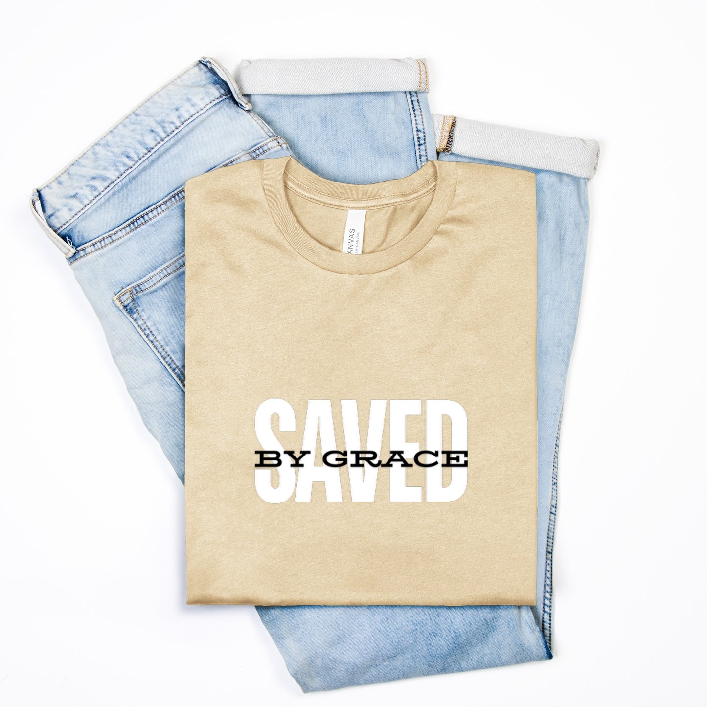 Christian Shirt, Religious Shirt, Saved By Grace, Bible Shirt, Jesus Shirt, T-Shirt, Tee Shirt