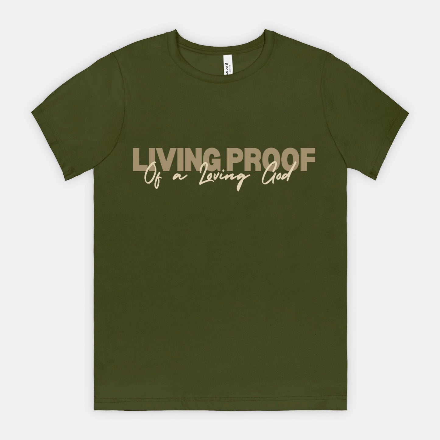 Christian Shirt, Living Proof of a Loving God, God Shirt, Jesus Shirt, Christian Graphic Tee